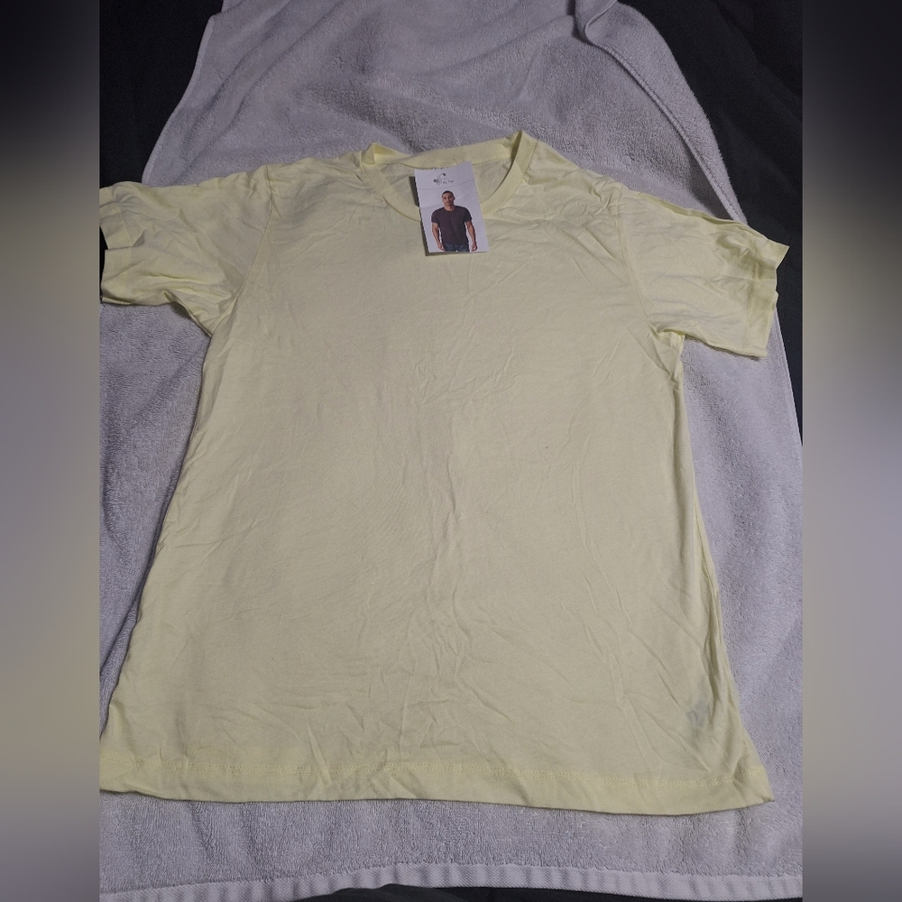 Alternative Men's Short Sleeve Tee - Light Yellow